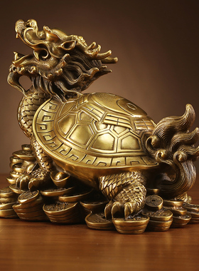 八卦龙龟龙头龟铜制赑屃霸下