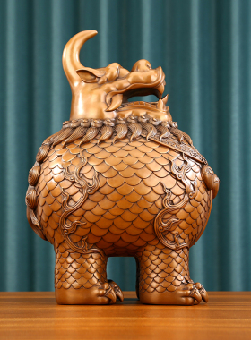 紫铜瑞兽博物周边手工工艺