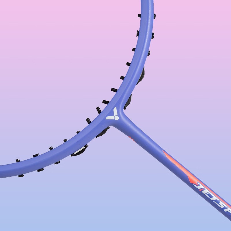 VICTOR威克多胜利羽毛球拍全碳纤维极速JS12FTD浅玫瑰紫小樱花刀-图2