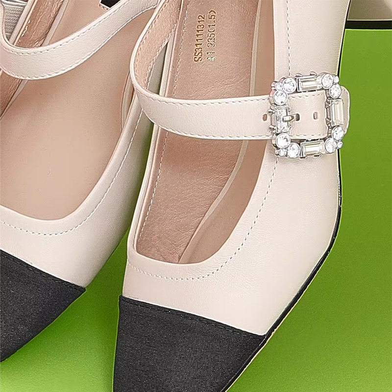 星期六小优雅秀气玛丽珍单鞋春女鞋拼色高跟鞋皮鞋SS31111312,淘宝优惠券,粉丝福利购,淘宝优惠卷