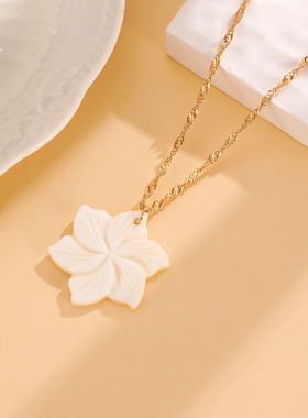 New Flower Pearl necklace Shell Europe and America Jewelry
