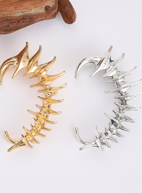 earrings thorn spine skeleton mechanical wind ear hook clip