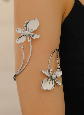 New Fashionable Flower Bracelet Arm Ring Opening Women's臂环
