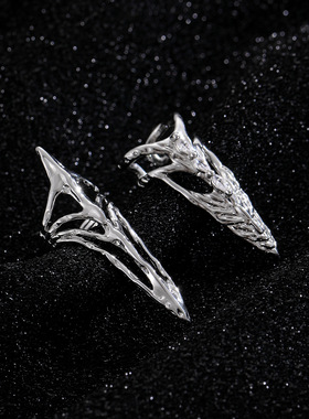 Cool Nail Set, Skeleton Ring, Wearing Nail Set, Joint Ring