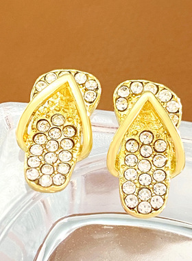 Personalized hollow out slipper necklace women时尚拖鞋项链女