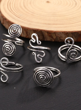 民族风指环 New hollow Rings Personalized Ethnic Style Ring