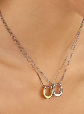 Simple collarbone chain elegant temperament necklace简单项链