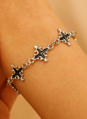 New Hip Hop Cross Bracelet Men's Handstring Men's Jewelry