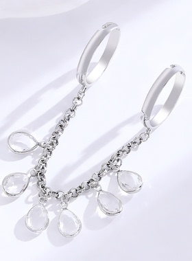 New Artificial crystal beads tassel chain fashion rings Girl