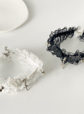 female niche design lace lolita choker punk short necklace