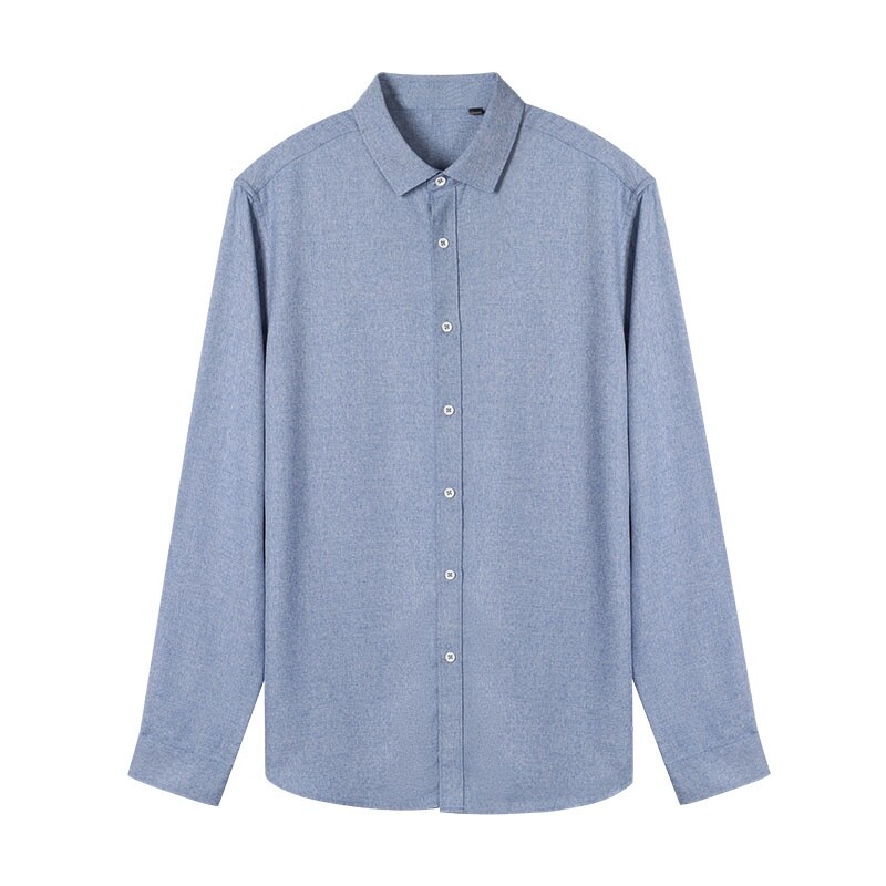 红豆男装秋季长袖磨毛柔软舒适衬衫 红豆outlets店衬衫