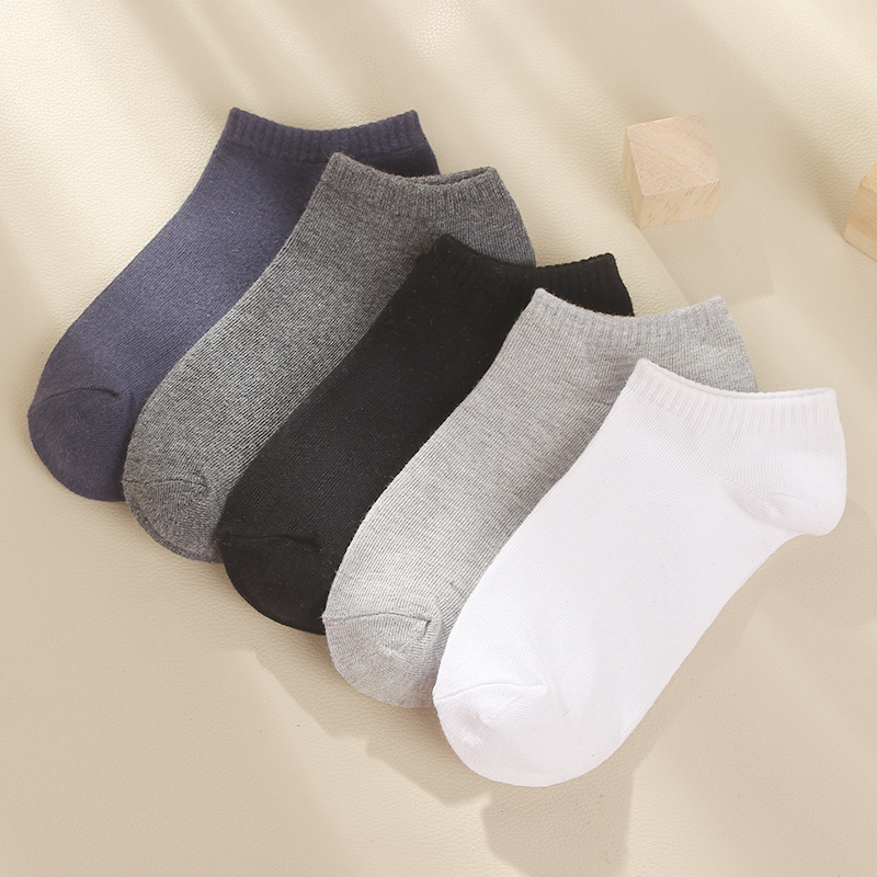 显莎旗舰店袜子男短袜夏季复古男袜低帮浅口船袜薄款吸汗透气棉袜运动袜休闲2