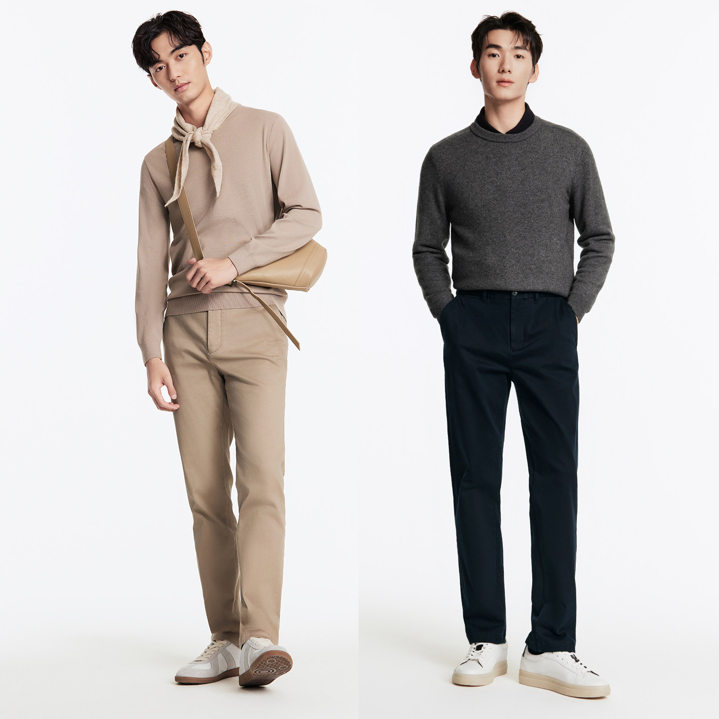 九牧王！磨毛保暖商场同款休闲秋冬裤男