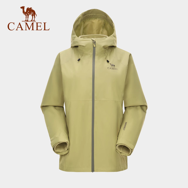 Camel King Kaijia X Gold Label Jacket ຂອງແມ່ຍິງສາມໃນຫນຶ່ງ Toray DELFY ກາງແຈ້ງມືອາຊີບ Waterproof Jacket Mountaineering