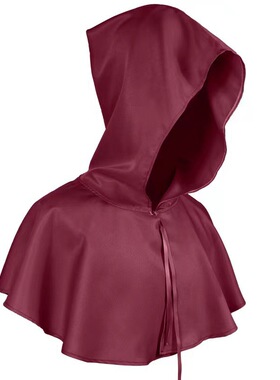women dress欧美新款万圣节cos服装斗篷死神披风中世纪连帽纯色