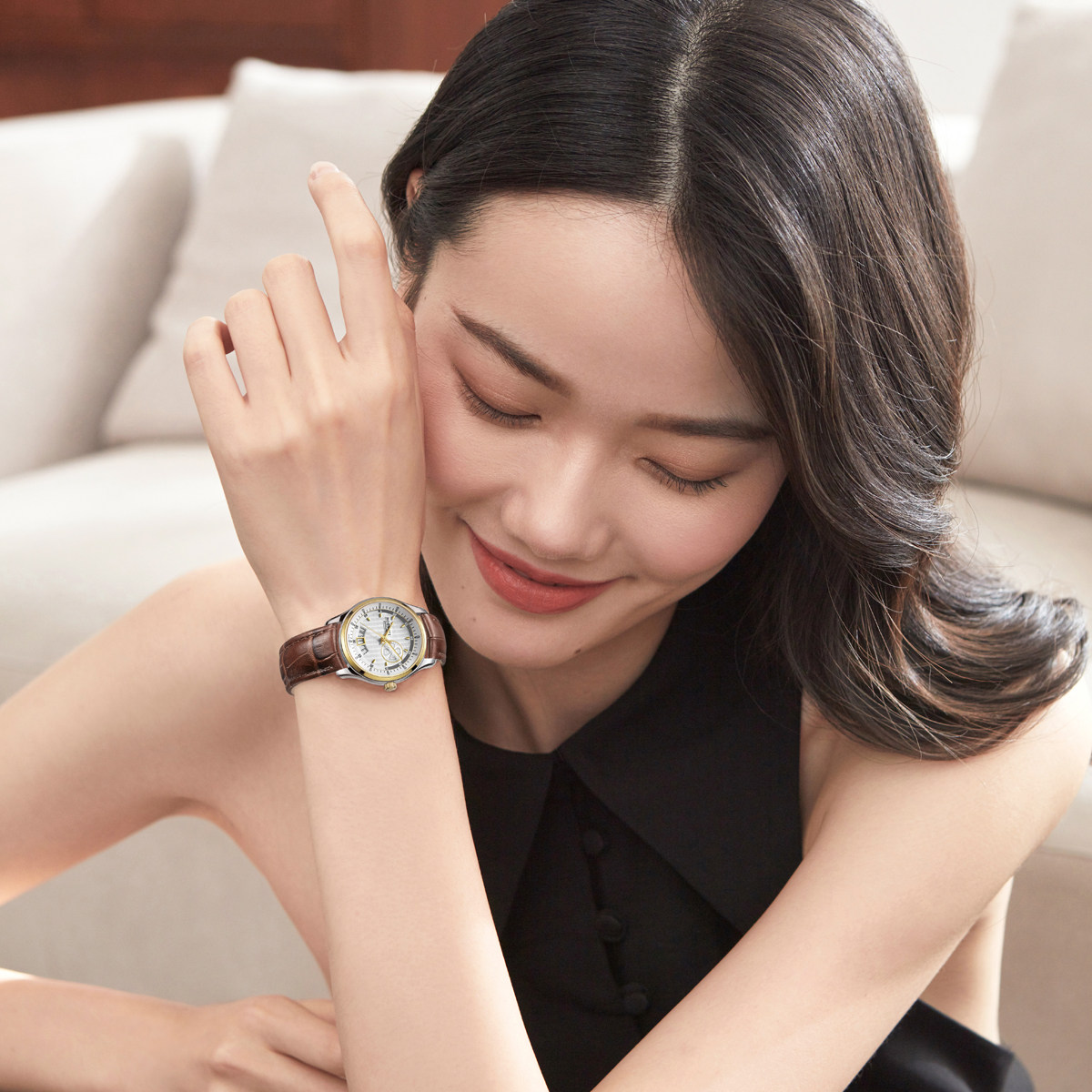 【专柜同款】罗西尼女瑞士机芯石英表 罗西尼outlets店国产腕表