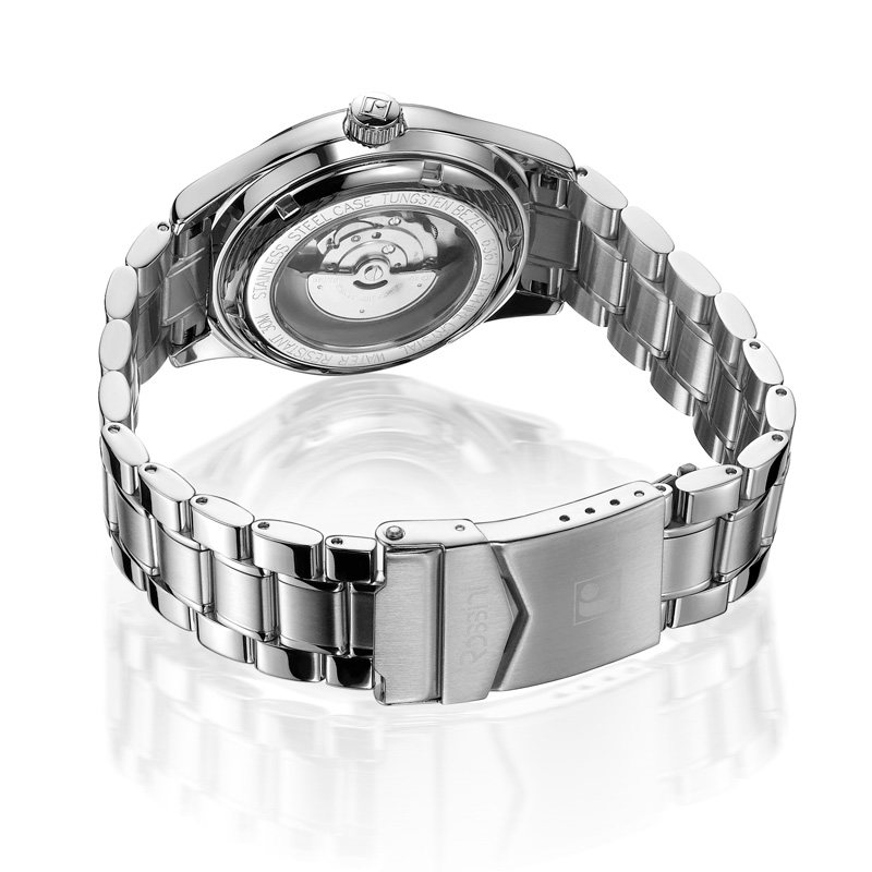 罗西尼手表男自动机械表钢带日历经典商务男士腕表专柜男表6367