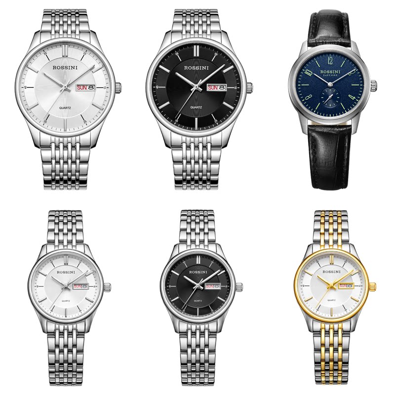 【特卖】罗西尼特卖正品情侣石英表 罗西尼outlets店国产腕表