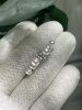 Japanese finished product, chic 4.5 6.5mm seawater akoya multi-bead ring, 18k natural diamond