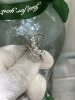 Japanese finished product streamlined gradient 4 5.5mm seawater akoya multi-bead ring 18k natural diamond