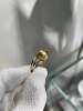 Thick gold 11.5mm South Sea gold bead ring set with 18k natural diamonds