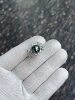 Blue and green rose style, round 9.83mm colorful Tahitian malachite green ring, heavy industry s925 cultivated diamond