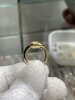 Super full, simple plain gold antique jewelry with a visual point of 7.17mm thick gold gold bead keshi ring