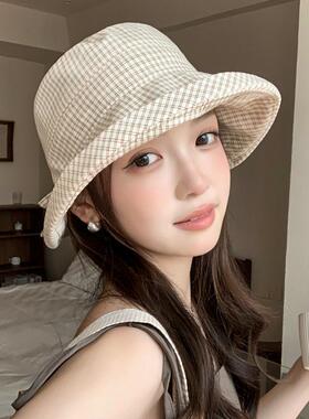 化疗后女士光头帽冬款渔夫帽开颅脑手术后帽子病人脱发遮白发盆帽