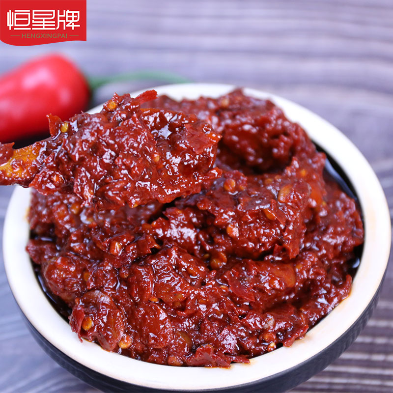恒星牌 薄盐豆瓣四川特产辣酱辣椒酱正宗红油豆瓣酱调料1000g*1瓶