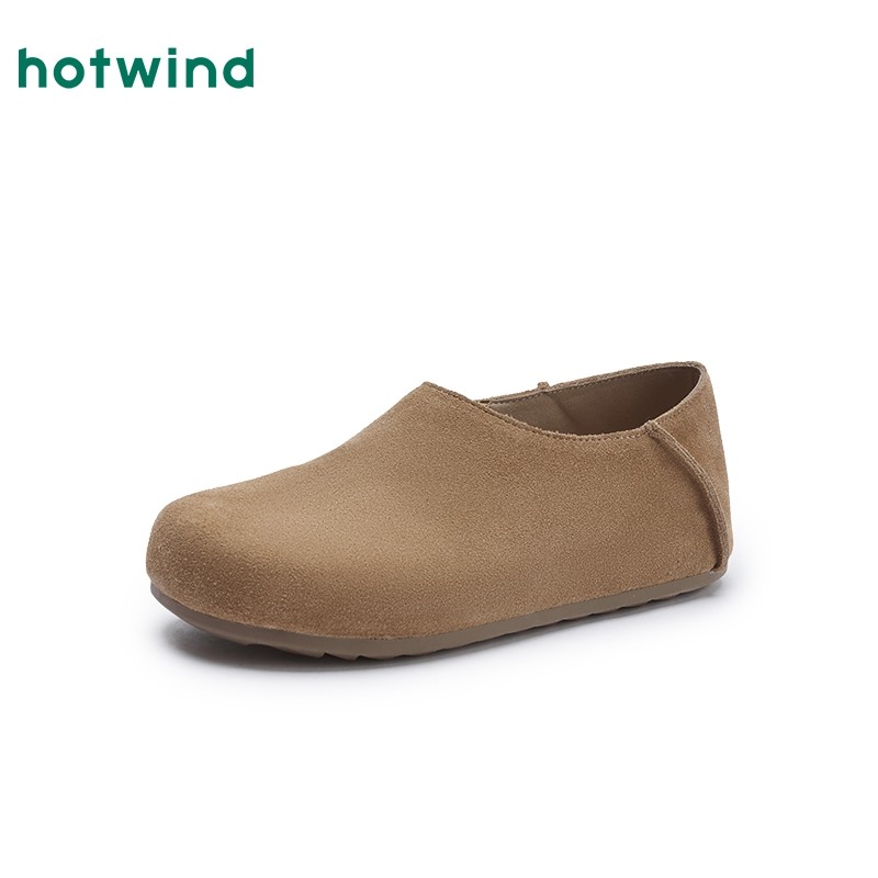 热风两穿勃肯鞋女款2025年秋季新款舒适软底女鞋平底一脚蹬鞋子,淘宝优惠券,粉丝福利购,淘宝优惠卷