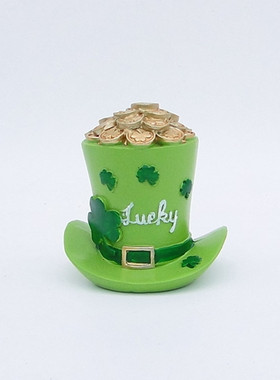 花之果新款爱尔兰节树脂工艺品摆件庭院书桌办公室装饰品减压礼品