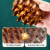 Natural sandalwood disc scalp massage comb