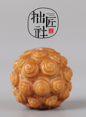 复古檀香木吞金兽配饰 多宝手串手链配珠 项链吊坠