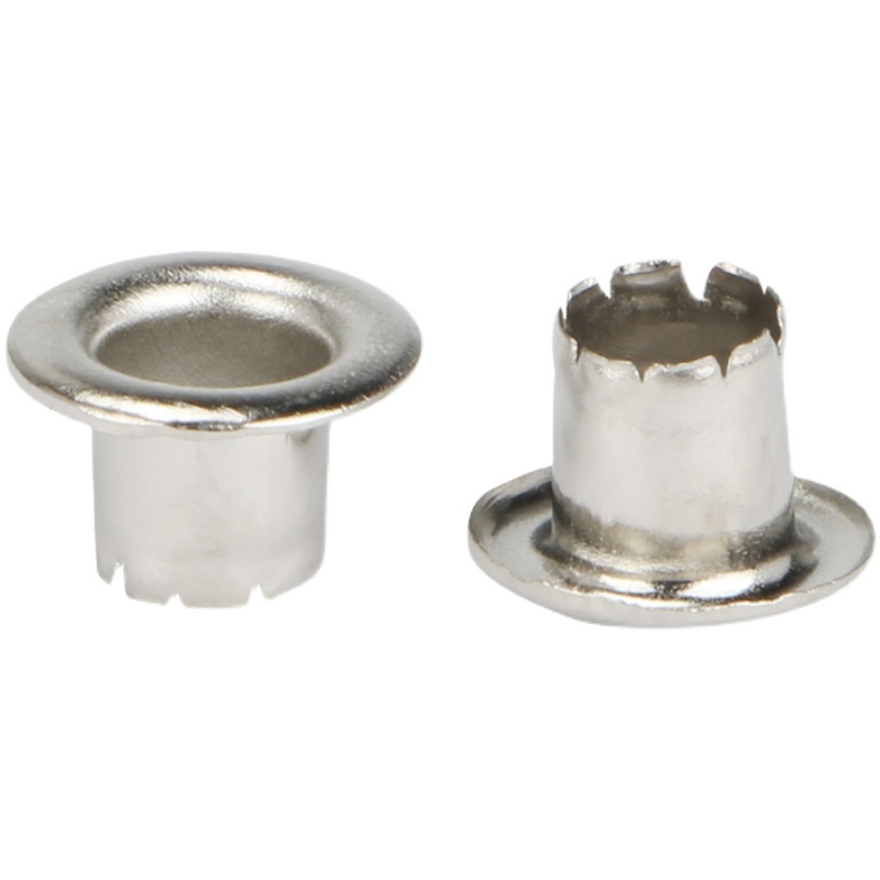 开花铁气眼扣鸡眼金属银色安装工具空心铆钉手提袋子档案袋鞋眼扣 - 图3