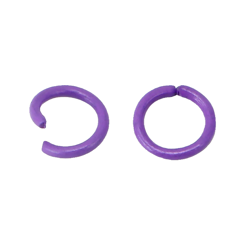 钥匙扣diy配件材料马卡龙彩色烤漆开口圈连接环挂龙虾扣活动铁圈 - 图3