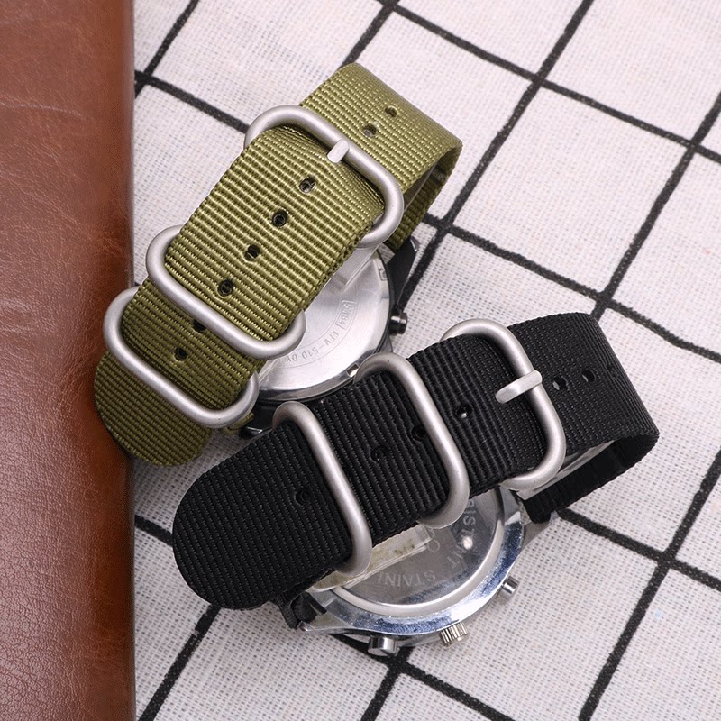 卡西欧手表尼龙帆布表带男 tkn配件