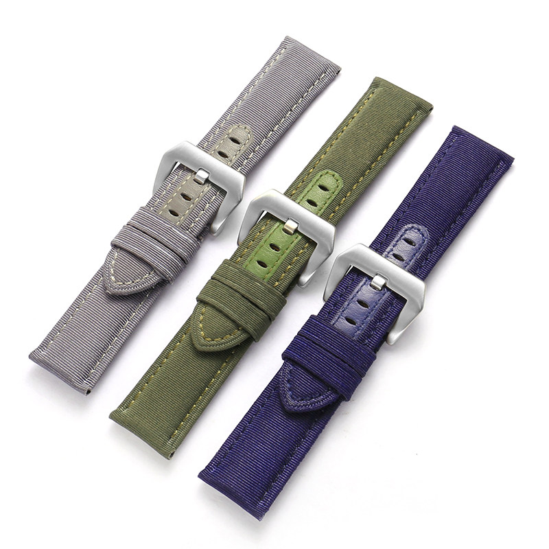 代用沛纳海庐米诺柏尼时军表手表带 tkn配件