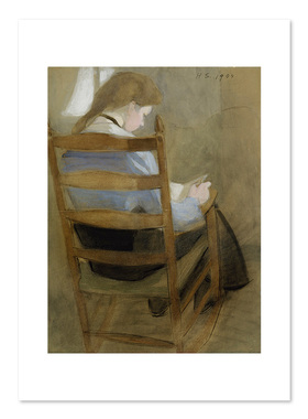 liveart 芬兰画家Helene Schjerfbeck经典名画原版装饰画Maria
