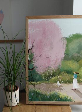 猫咪治愈系原创小众装饰画授权