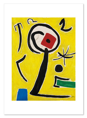 liveart 胡安米罗Joan Miró后现代抽象经典名画原版装饰画