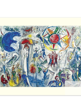 Maeght进口法国玛格画廊CHAGALL Marc夏加尔中古海报装饰画