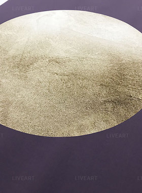 德国设计师金色星球客厅装饰画