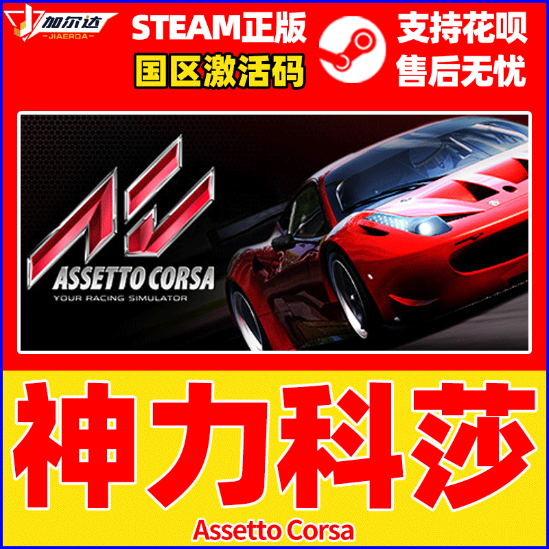 PC中文正版steam游戏神力科莎CDK激活码 Assetto Corsa神力科莎争锋赛车游戏-图0