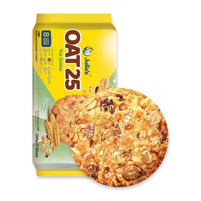 【茱蒂丝】进口牛奶燕麦粗粮饼干210g*3