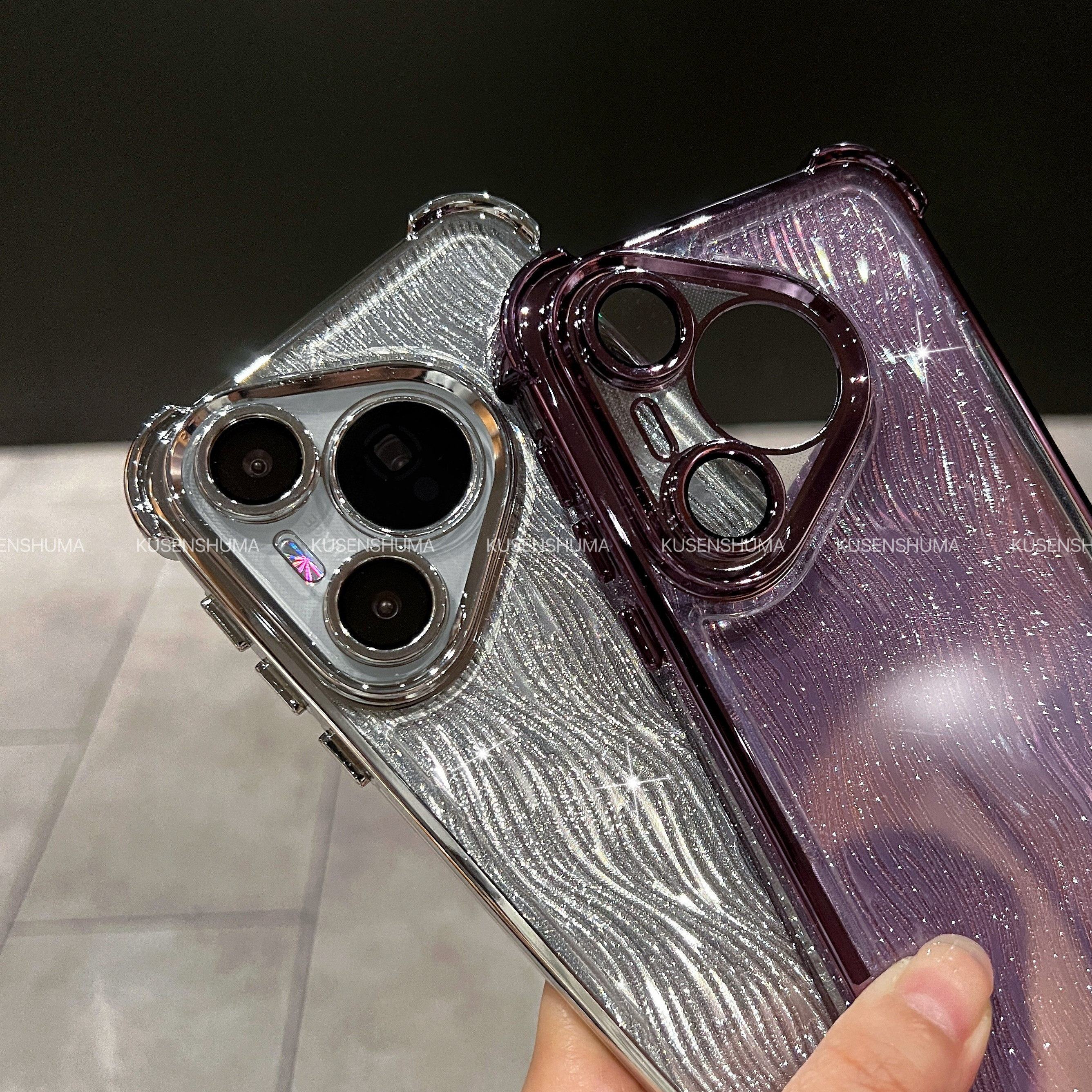 四角气囊适用华为Pura70手机壳P60p水波纹闪粉超薄镜头全包硅胶Pura70Pro+男女p50新款ultar高级感简约情侣,淘宝优惠券,粉丝福利购,淘宝优惠卷