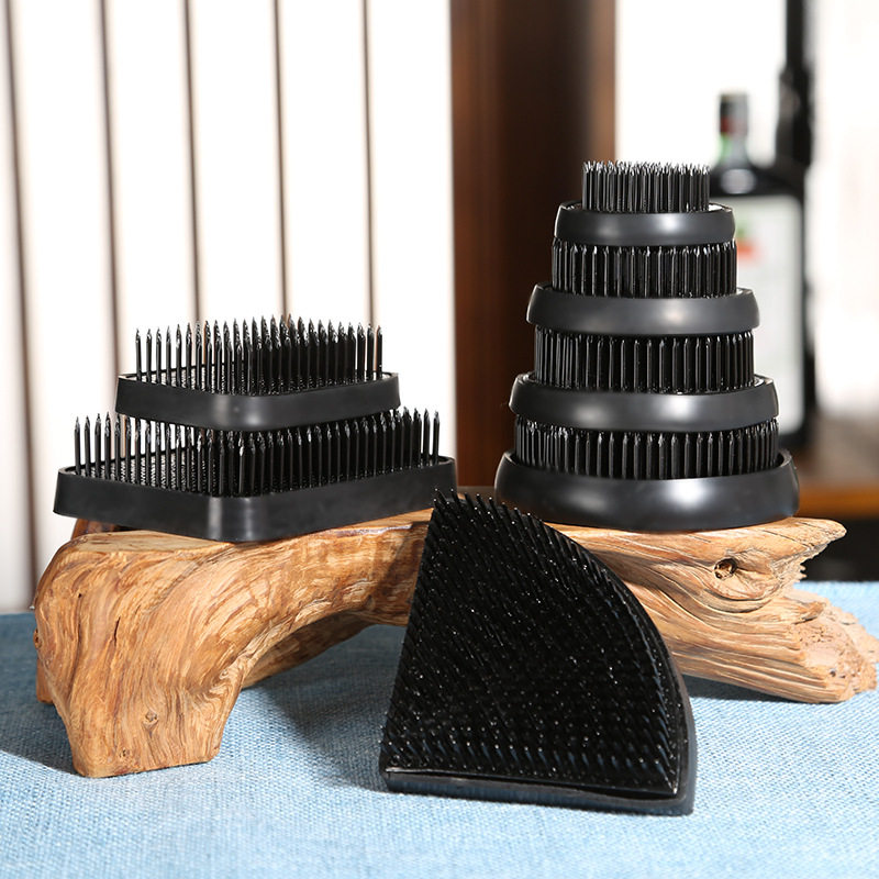 黑剑山插花器加重加密日式插花底座针钉中式插花工具花道花插,淘宝优惠券,粉丝福利购,淘宝优惠卷