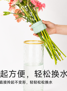 螺旋式插花器可旋转旋花筒
