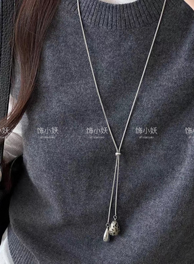时尚百搭！水滴吊坠项链女