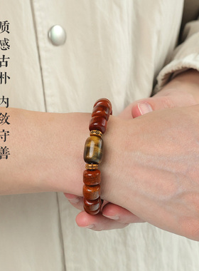 2024新款做旧桶珠老料藏式