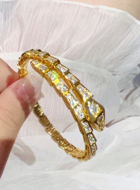 气质轻奢高级感锆石射形手镯